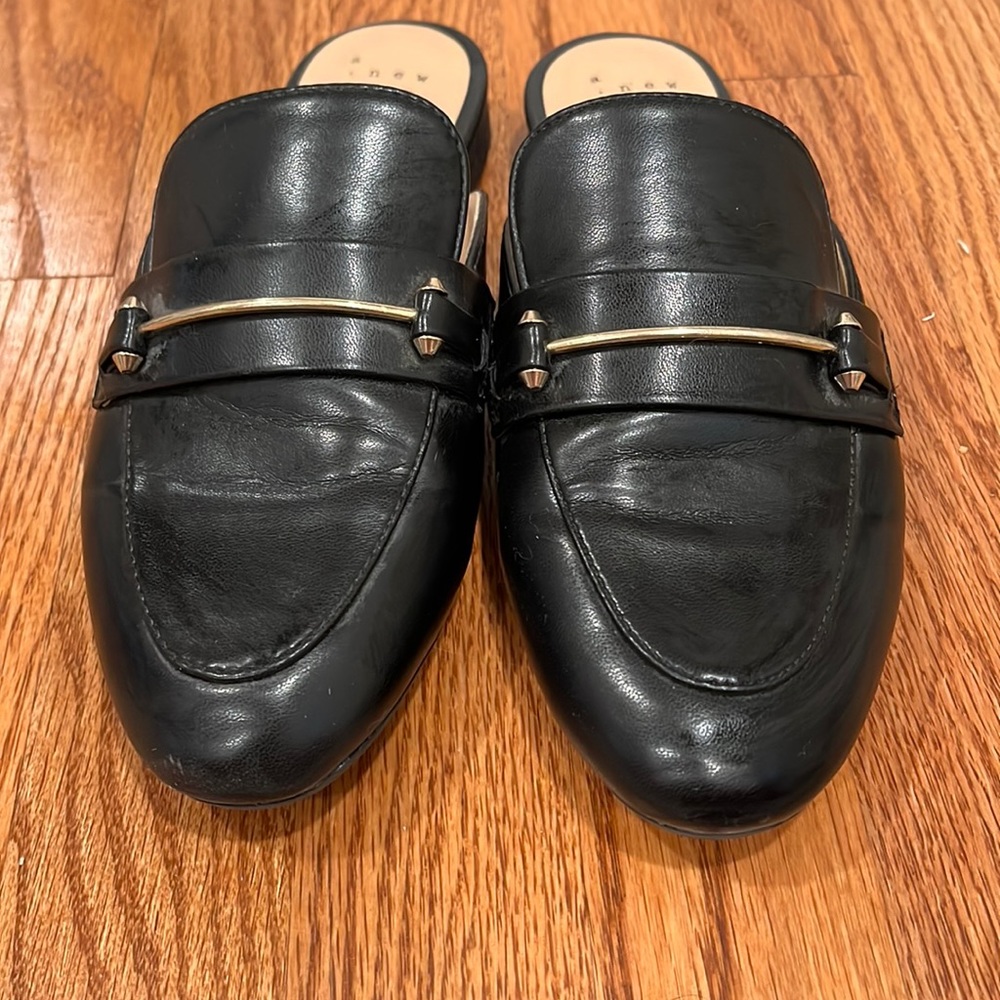 Black loafers